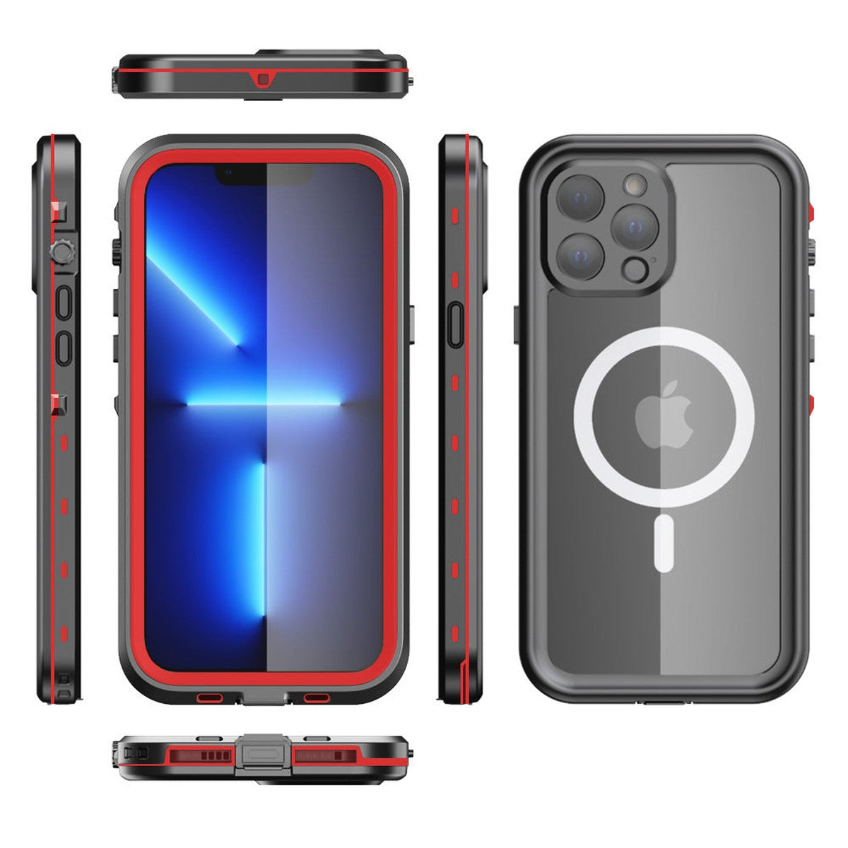 Aiden iPhoneCase Shipmycase Aiden-Red iPhone 15 PRO MAX 