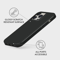 Pure Elegant Black | Pure Color Classic Case Customize Phone Case shipmycase   
