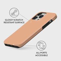 Pure Peach Fuzz | Pure Color Classic Case Customize Phone Case shipmycase   